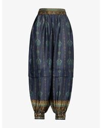 Zimmermann - Ascent Harem Silk Trousers - Lyst