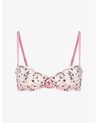 Savage x Fenty - Daisy Darling Lace Unlined Balconette Bra - Lyst
