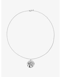 Monica Vinader - Virgo Zodiac Sterling- Pendant Necklace - Lyst
