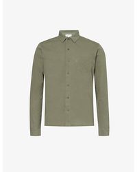 Sunspel - Riviera Regular-fit Long-sleeve Cotton-knit Shirt - Lyst