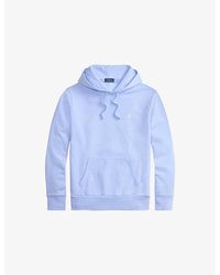 Polo Ralph Lauren - Brand-Embroidered Pouch-Pocket Cotton-Jersey Hoody - Lyst