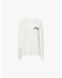 The Couture Club - Logo-Print Long-Sleeve Cotton-Blend T-Shirt - Lyst