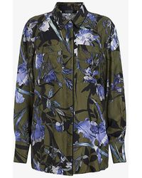 AllSaints - Eve Batu Floral-print Relaxed-fit Woven Shirt - Lyst