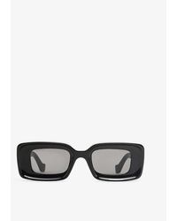Loewe - G736270x18 Rectangular Logo-embellished Acetate Sunglasses - Lyst