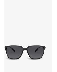 Prada Linea Rossa - Ps 06vs 58 Acetate Square-frame Sunglasses - Lyst