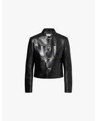 Bottega Veneta - Knot Patch-Pocket Leather Jacket - Lyst