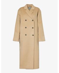 Totême - Double-breasted Relaxed-fit Wool Coat - Lyst