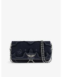 Zadig & Voltaire - Rocky Ii Denim Cross-Body Bag - Lyst