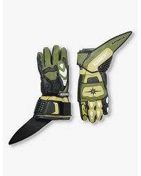 Kusikohc - Spidi Panelled Leather-blend Gloves - Lyst