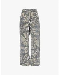 Jaded London - Forest Camo Colossus Abstract-Print Wide-Leg Relaxed-Fit Denim Jeans - Lyst