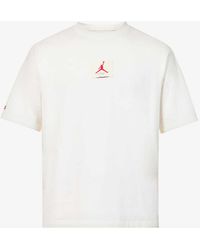 Nike Air Jordan X Two 18 Graphic-print Relaxed-fit Cotton-jersey T-shirt - White