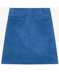 LK Bennett - Deborah Jet-pocket Stretch-cotton Corduroy Mini Skirt - Lyst