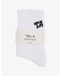 WE Are Tala - Performance Branded Stretch-Jersey Socks - Lyst