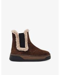 Reiss - Lexi Suede Ankle Boots - Lyst