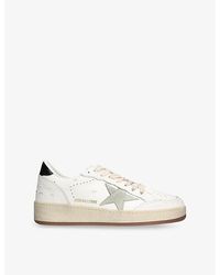 Golden Goose - Ballstar 2 Leather Low-Top Trainers - Lyst