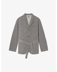 Soeur - Alphonse Stripe Cotton Jacket - Lyst
