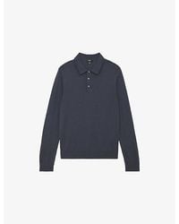 Reiss - Trafford Half-Button Merino-Wool Polo - Lyst