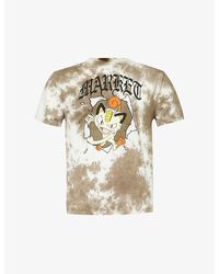 Market - X Pokémon Meowth Graphic-print Cotton-jersey T-shirt - Lyst