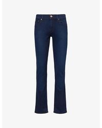 PAIGE - Federal Slim-fit Straight-leg Stretch-denim Blend Jeans - Lyst