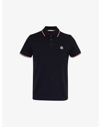 Moncler - Vy Brand-patch Split-hem Cotton-piqué Polo Shirt Xx - Lyst