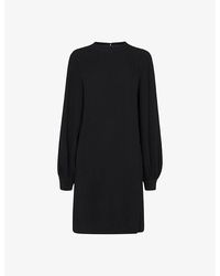 Whistles - Cleo Balloon-Sleeve Knitted Shift Dress - Lyst