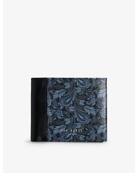 Ted Baker - Paiisli Paisley-print Logo-embossed Leather Wallet - Lyst