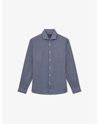 Reiss - Ruban Slim-Fit Long-Sleeve Linen Shirt - Lyst