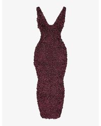 House Of Cb - Carena Floral-Appliqué Slim-Fit Woven Maxi Dress - Lyst