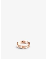 Cartier - Pink Love 18ct Pink-gold Ring - Lyst