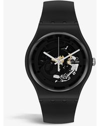 Swatch So32b108 Spot Time Bioceramic Watch - Black
