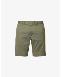 Polo Ralph Lauren - Slim-fit Brushed-twill Stretch-cotton Shorts - Lyst