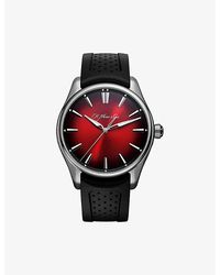 H. Moser & Cie. - 3200-1207 Ioneer Centre Seconds Stainless-steel And Rubber Automatic Watch - Lyst