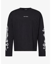 The Couture Club - Emblem Long-Sleeve Cotton T-Shirt - Lyst