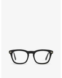 Tom Ford - Ft5870 Rectangle-frame Acetate Optical Glasses - Lyst