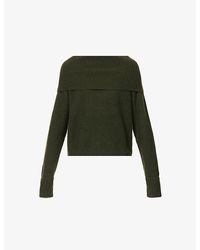 PAIGE - Evonne High-neck Recycled Cashmere-blend Knitted Jumper - Lyst