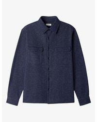 Sandro - Flannel Long-Sleeve Cotton Shirt - Lyst