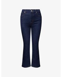 FRAME - The Reboot Crop Stretch-Denim Jeans - Lyst