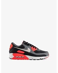Nike - Air Max 90 Leather And Mesh Low-Top Trainers - Lyst