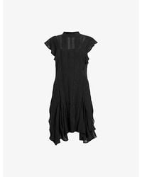AllSaints Fleur Wing Dress in Green | Lyst