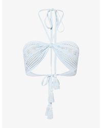 Devon Windsor - Vana Bandeau Knitted Bikini Top - Lyst