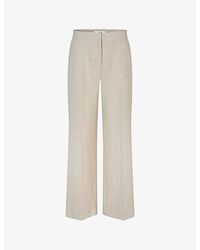 Lovechild 1979 - Lea Straight-leg Mid-rise Pinstriped Woven Trousers - Lyst