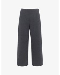 Whistles - Camilla Wide-Leg High-Rise Stretch-Woven Trousers - Lyst