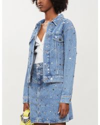 Sandro Serena Stretch-knit Crop Jumper - White