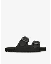 Manebí - Honolulu Nordic Double-Strap Flat Leather Eva Sandals - Lyst