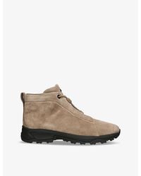 ZEGNA - Triple Stitch Vetta Suede High-Top Trainers - Lyst