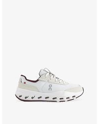 On Shoes - Ivory Maro The Roger Wildcard Leather And Mesh Trainers - Lyst