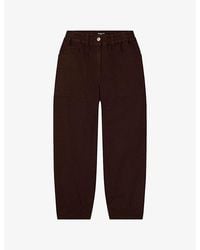 Whistles - Barrel-Leg Elasticated-Waist Denim Jeans - Lyst