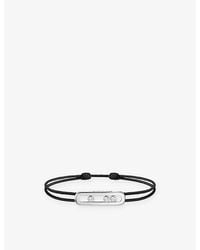 Messika - Cares 18Ct- And 0.09Ct Diamond Cord Bracelet - Lyst