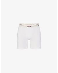 Skims - Cotton Rib 5In Stretch-Cotton Boxer Briefs - Lyst