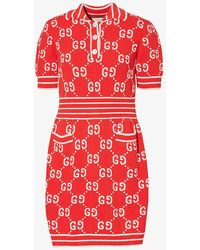 Louis Vuitton Red Monogram Jogging Pants In Technical Cotton